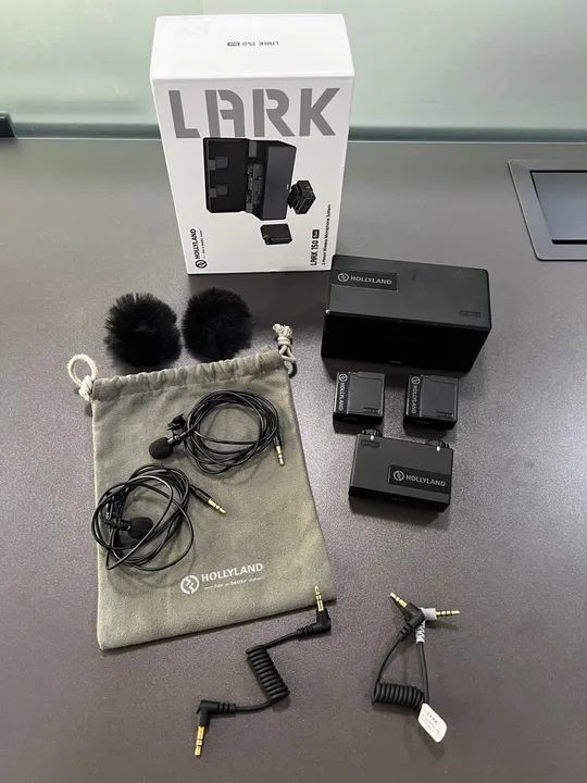 Hollyland Lark 150 Duo sem fio de 2,4 GHz c/ estojo de carregamento  - Foto 3