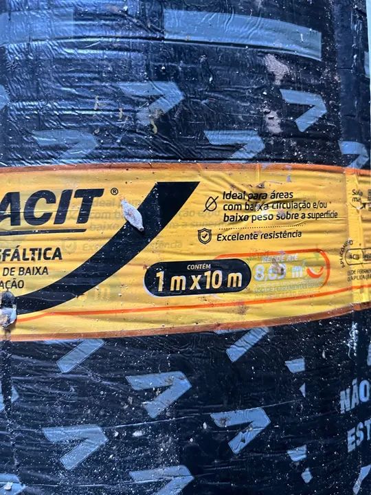 Manta asfáltica Vedacit 1m x 10m - Nova - Foto 2