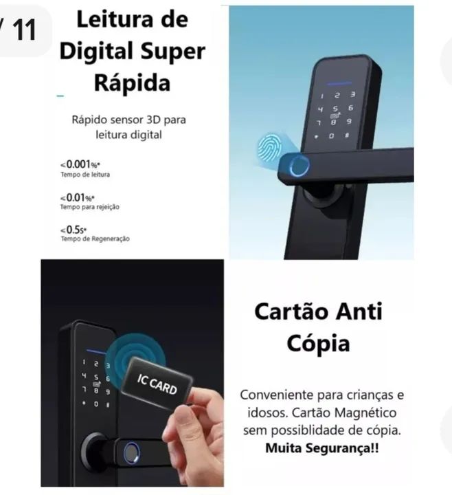 Fechadura digital ou eletrônica. R$ 798,00 instalada. - Foto 3