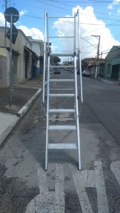Escada Plataforma de Alumínio  - Foto 3