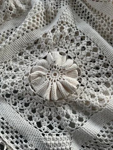 colcha crochê casal handmade 2,20m x 1,80m - Foto 2