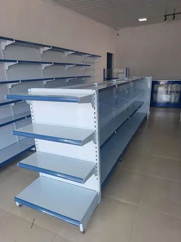 #Brasil DF Gôndolas e equipamentos prateleiras em aço pra supermercados e comércio  - Foto 2
