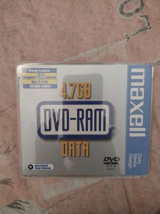 DVD-RAM Maxell 4.7GB Data - Regravável - Rewritetable