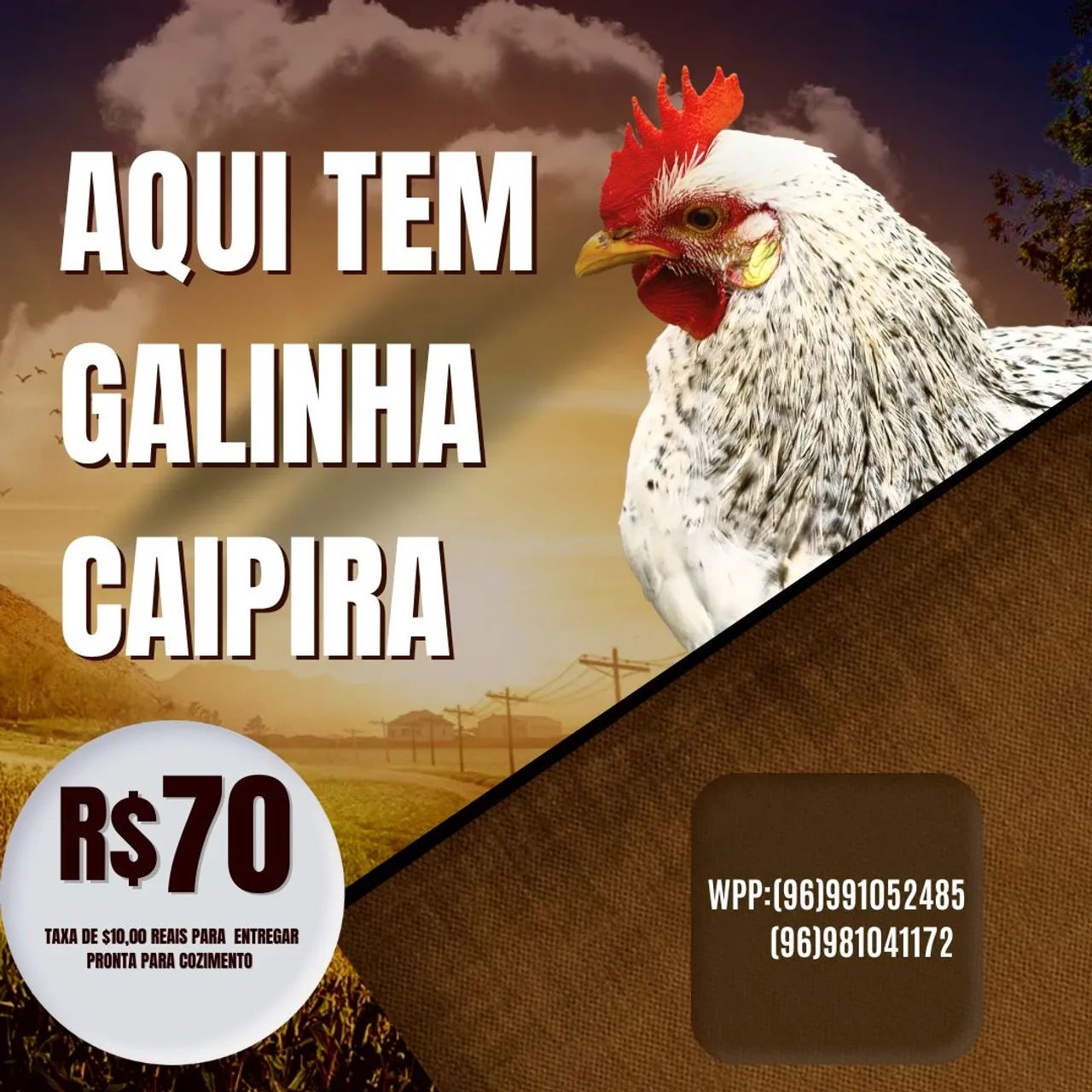 Galinha Caipira - R$70