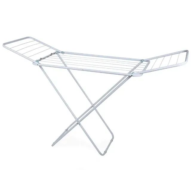 Varal de Chão Com Abas Slim 144x40x89 Branco Mor - Foto 2