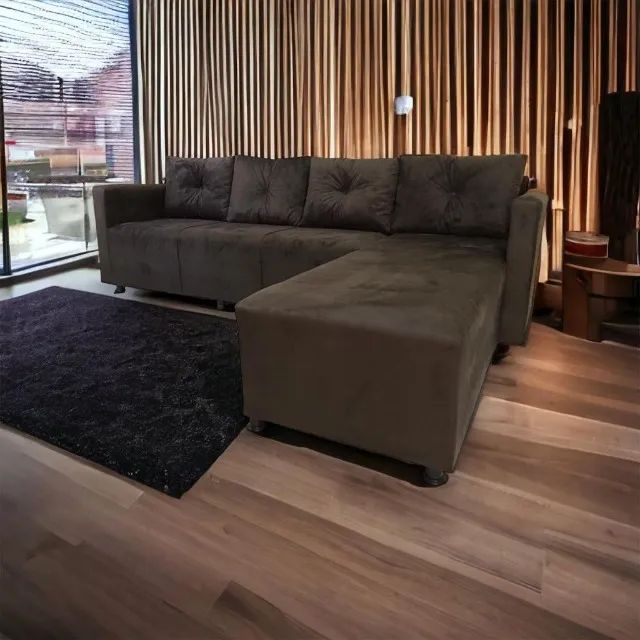 SOFÁ com CHAISE ESPECIAL (Grande) 4 LUGARES e 1 cama Casal Entrega Rápida!!