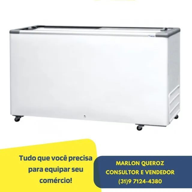 Congelador Horizontal Fricon Tampa de Vidro