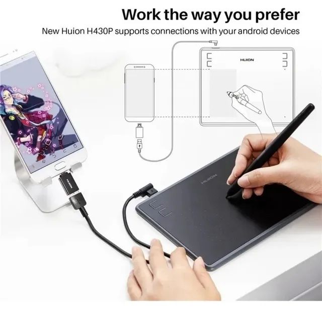 Mesa digitalizadora Huion Inspiroy H430P black