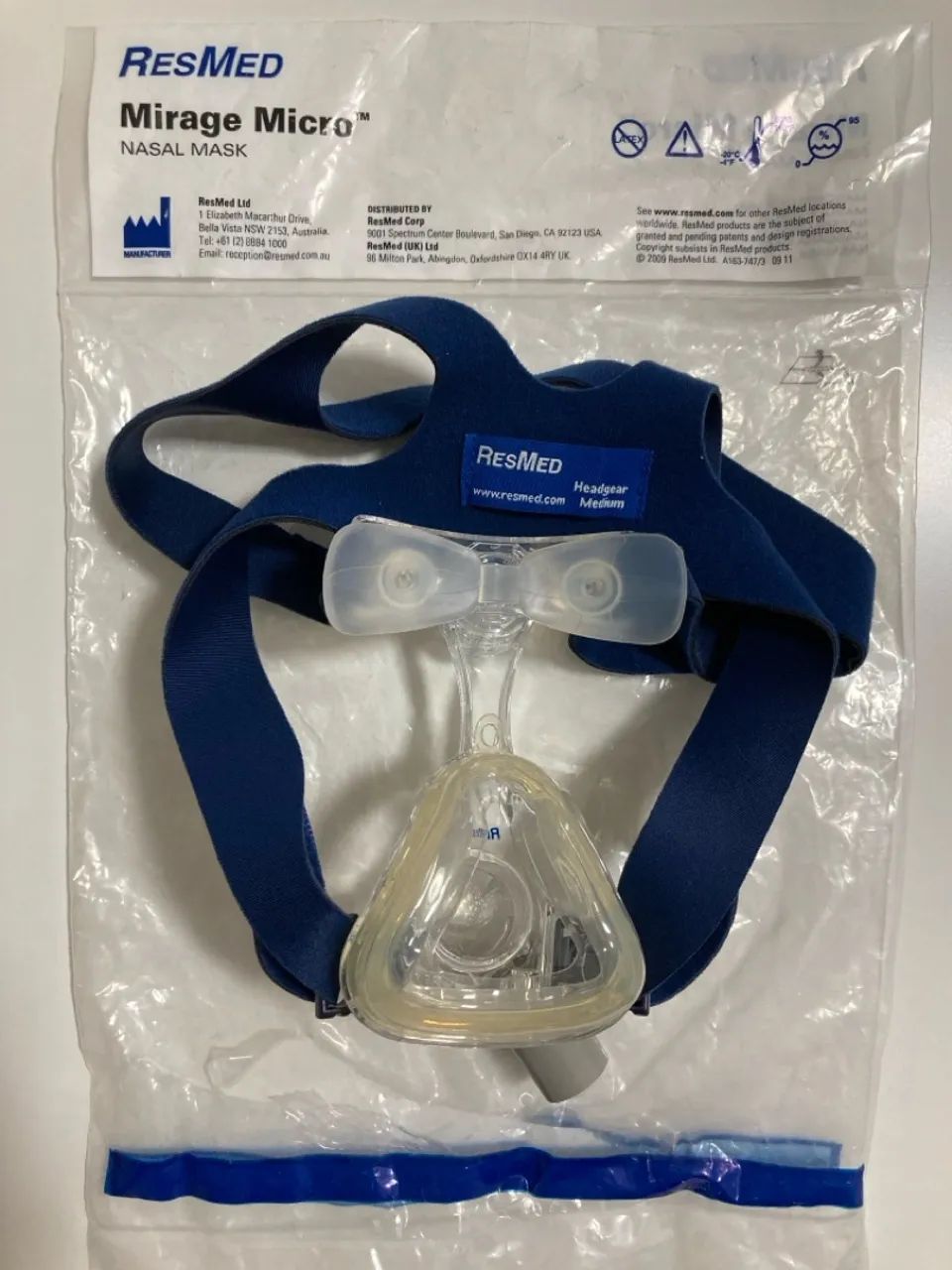 Máscara Cpap Bipap Apneia do Sono Ronco - ResMed Mirage Micro - Foto 2
