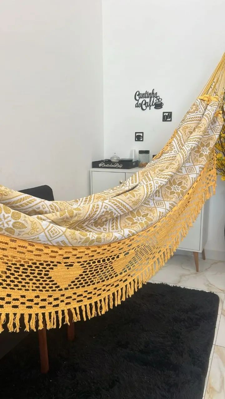 Rede de dormir Marrom com Detalhes - Foto 3