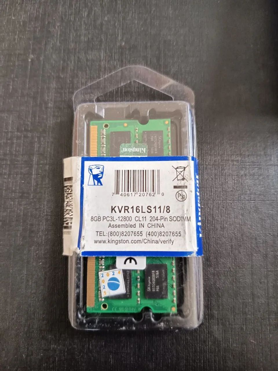 Memória ddr3 8gb kingston