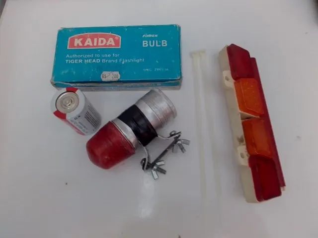 Lanterna para bicicleta Empire Made + Refletor Monareta Monark. Raríssimos!