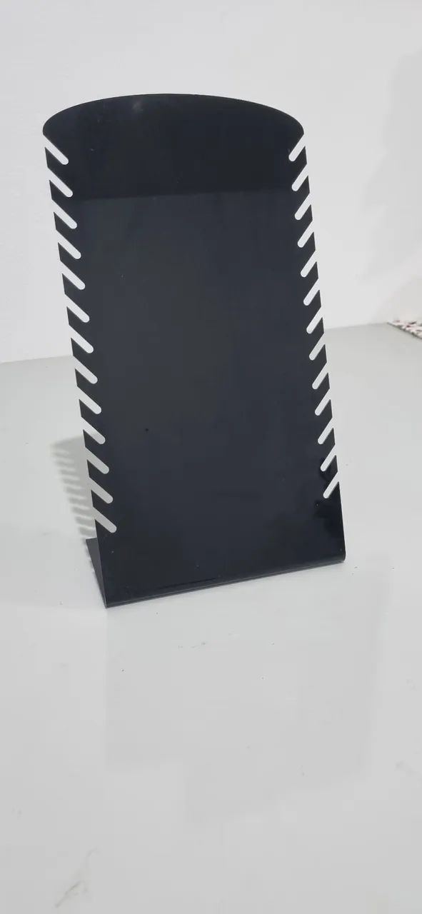 Porta Colar Preto Organizador expositor Mostruário ideal também pulseira cordão  - Foto 5