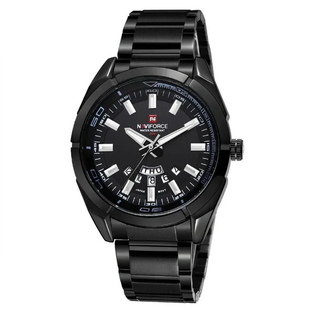 Relógio Masculino Social Naviforce 9038 Analógico - Preto