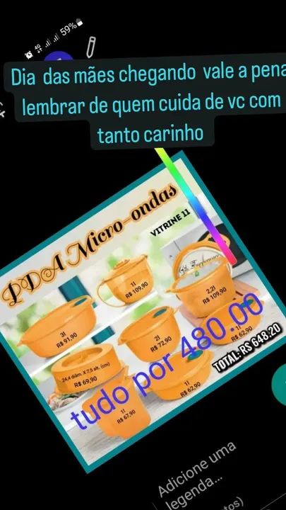 Tupperware vários 
