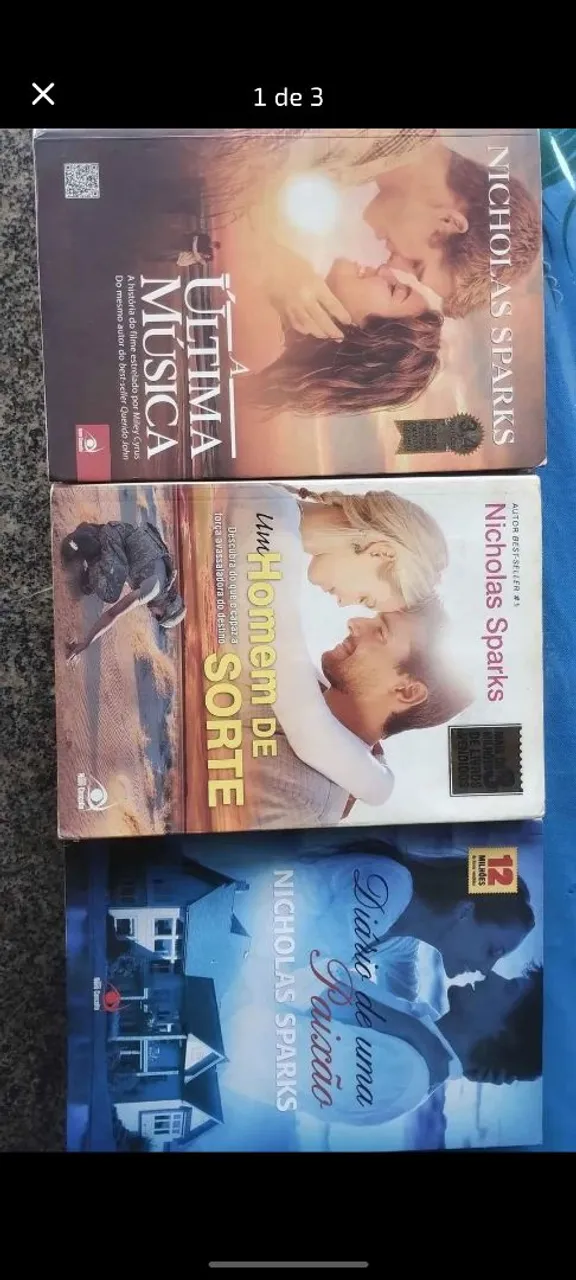 Livros de Nicholas Sparks - Romance e Drama