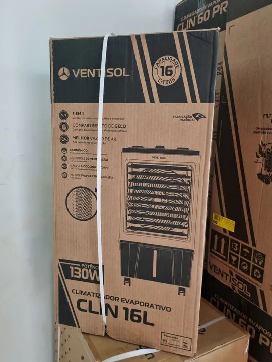 Climatizador Evaporativo Ventisol Clin 16L 130W - Novo