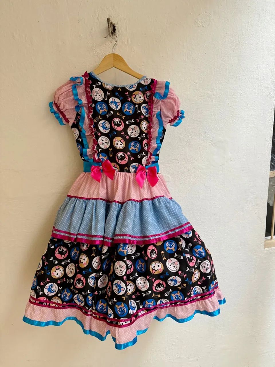 Vestido Infantil junino TAM de 8 a 12 anos 