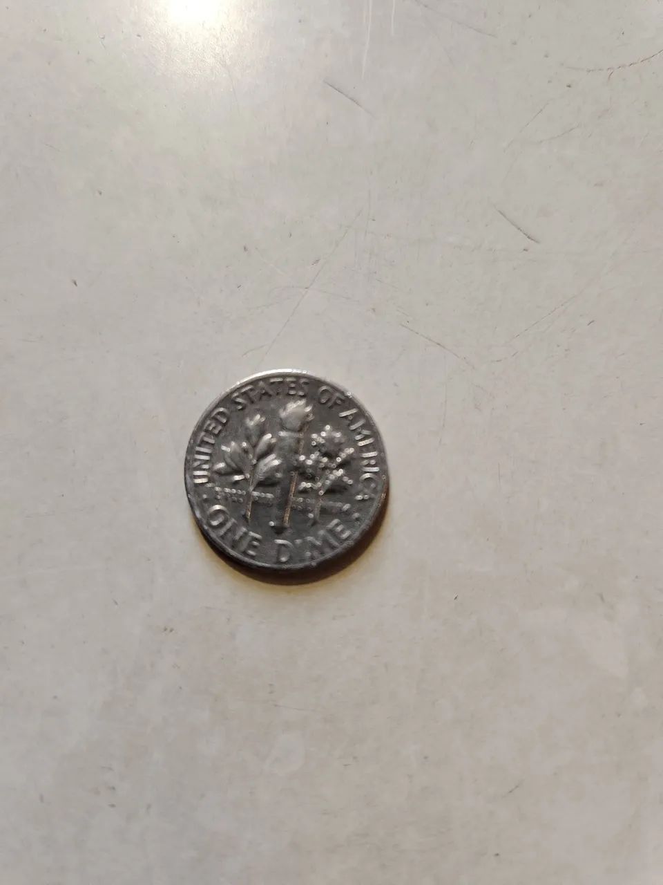 Moeda de 10 cents americanos de 1966 -One Dime 