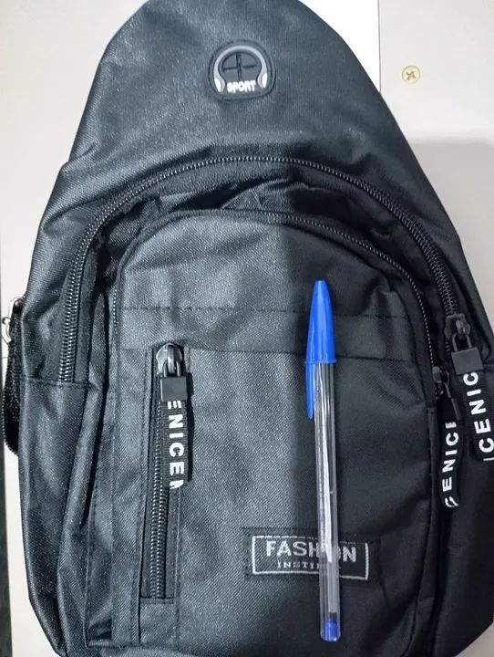 Bolsa preta pequena masculino -nova - Foto 3