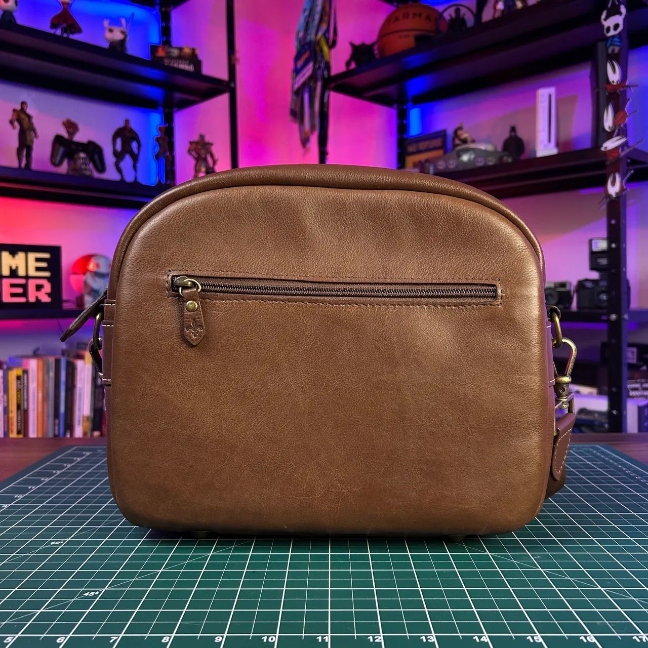 Mochila de couro para câmera - Foto 4