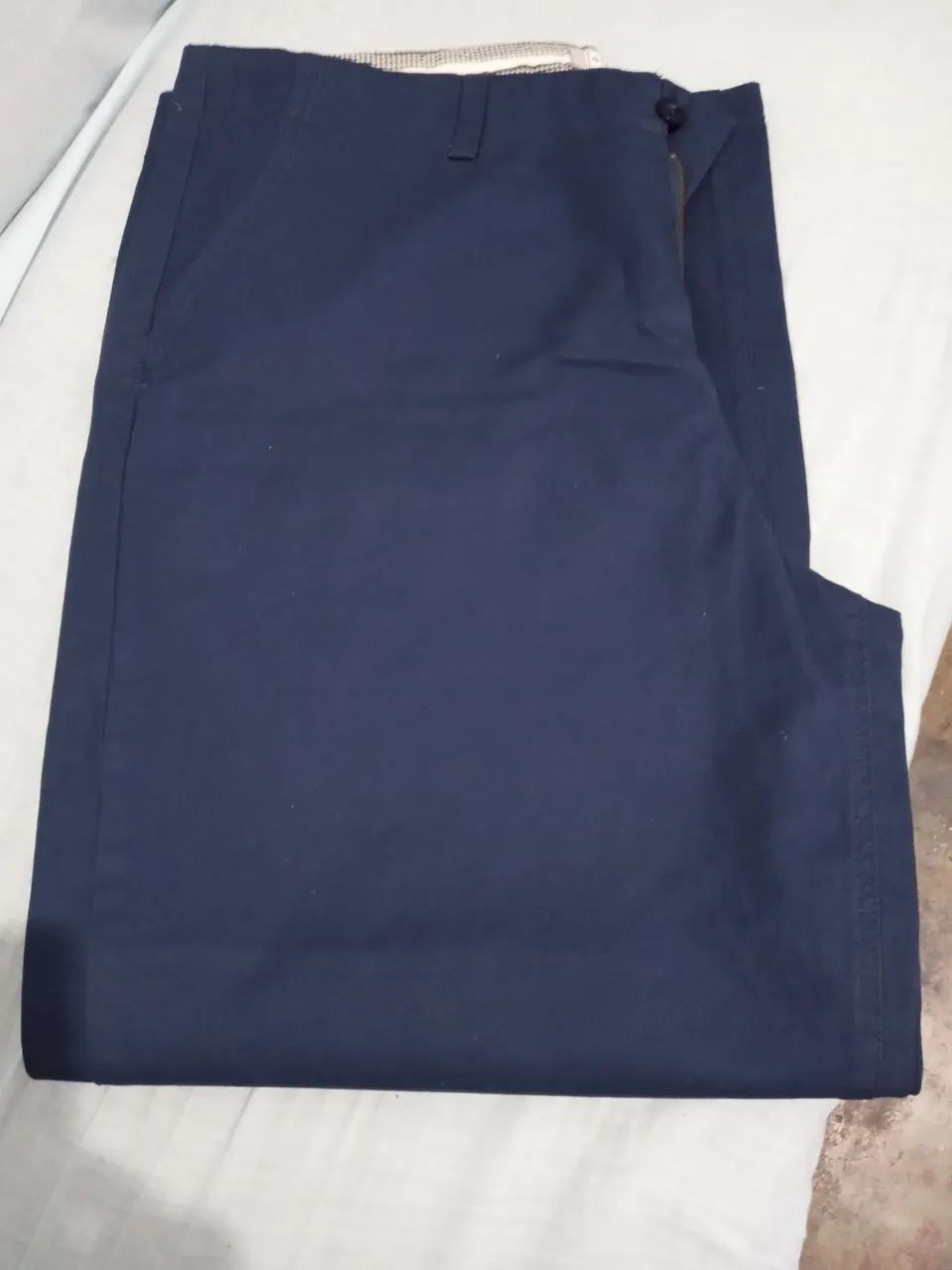 Calça social azul marinho