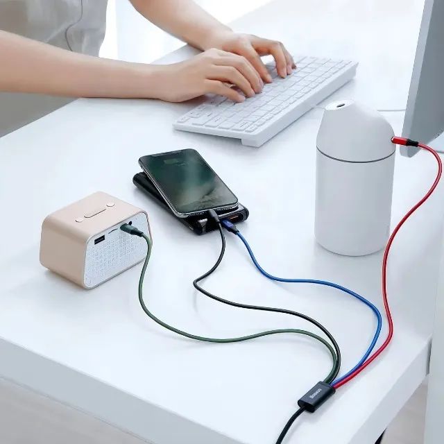 Cabo de carregamento USB múltiplo 4 in 1 - Foto 3