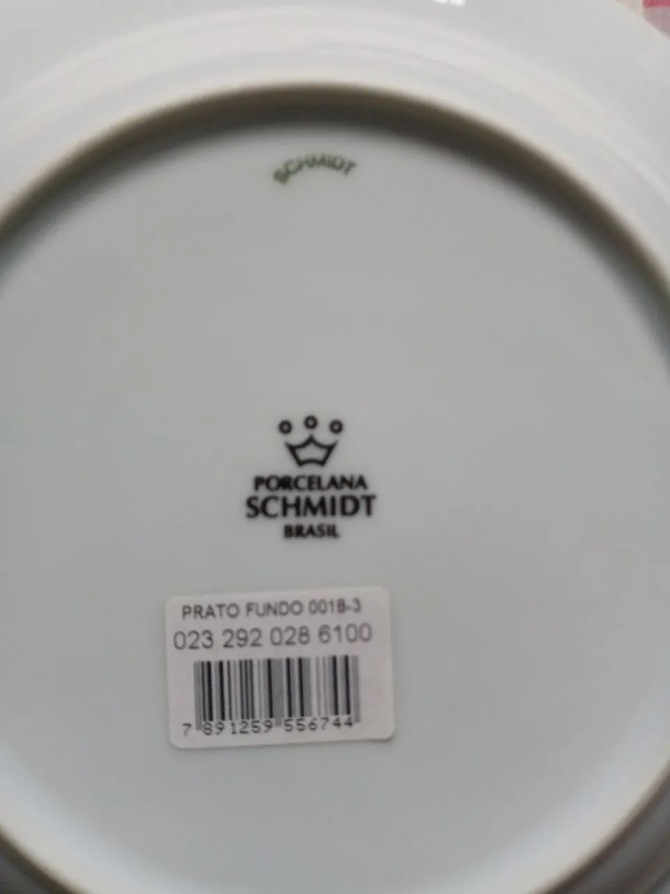 Lindo Kit com 04 Pratos Fundo de Sopa em Porcelana Schmidt. Ver Local de Retirada: - Foto 2