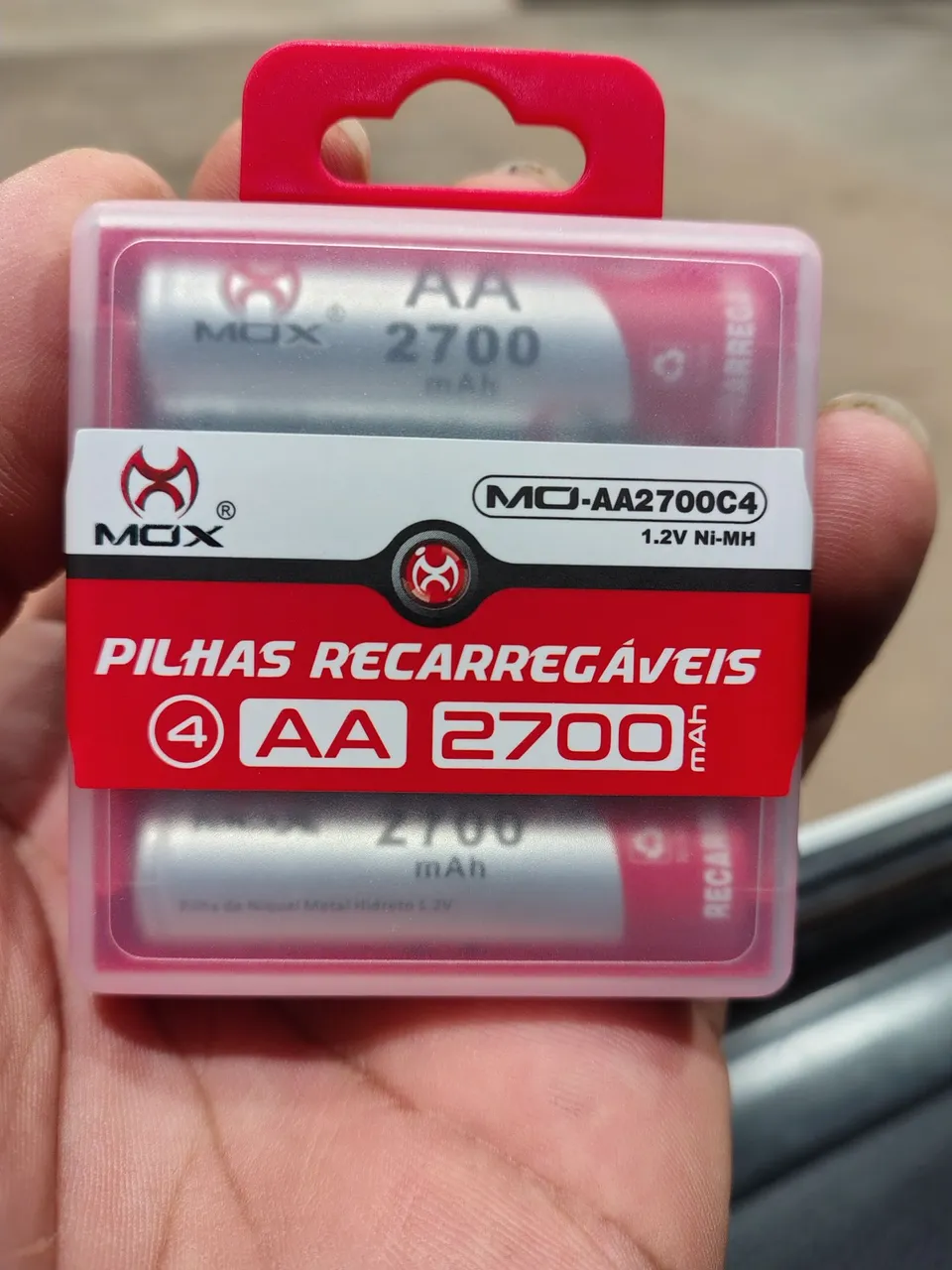 Pilhas Recarregáveis AA 2700 mAh - Mox