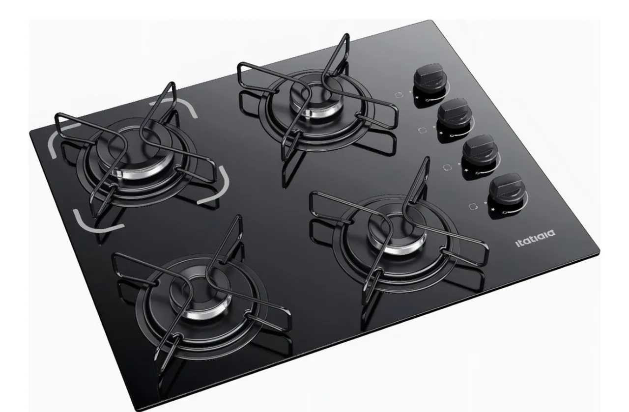 Cooktop 4 Bocas Itatiaia - Preto - Novo