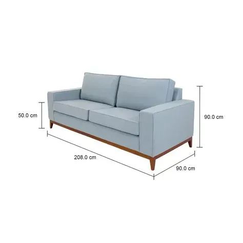 Sofá Tok&Stok Cinza - Modelo Law - 2m  - Foto 2