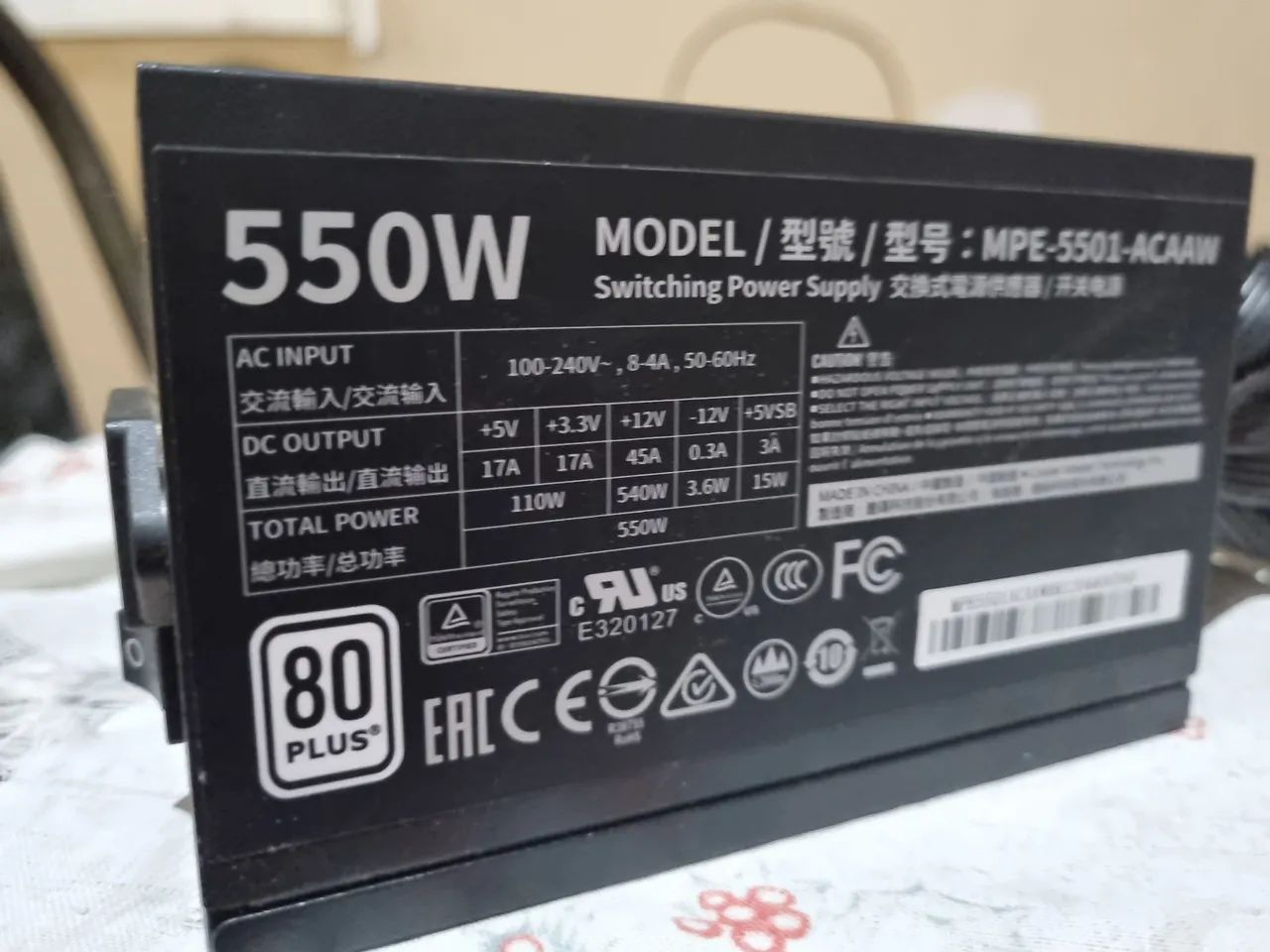 Fonte Cooler Master MWE White 550W - Foto 3