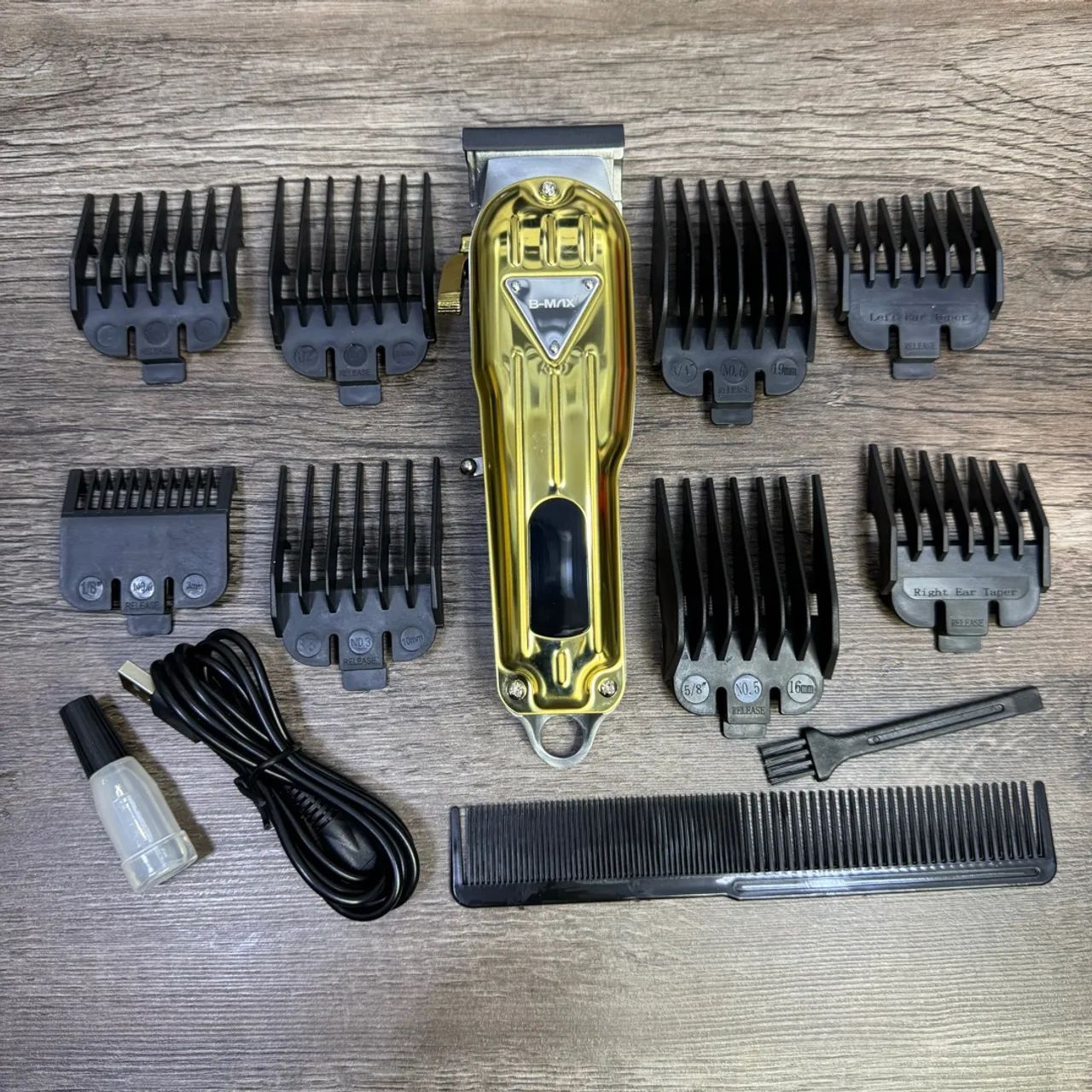 Máquina de cortar cabelo profissional - Nova sem fio 