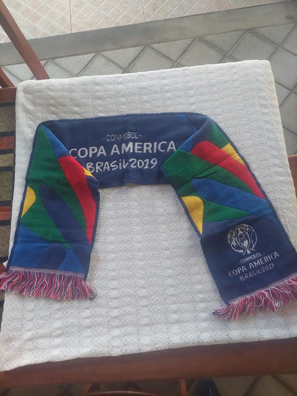Cachecol Copa América Brasil 2019 - Brasil  Campeão  ! - Foto 4