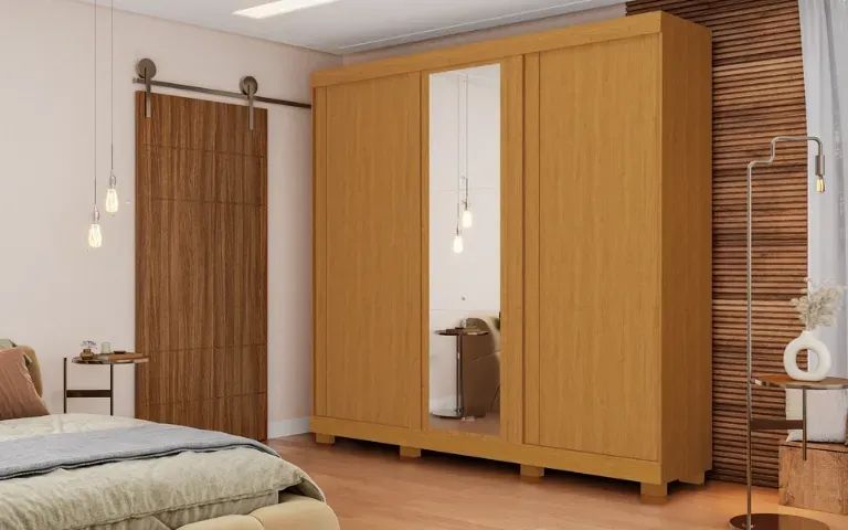 Guarda Roupas Portas de Correr 100% MDF Zara - Foto 3