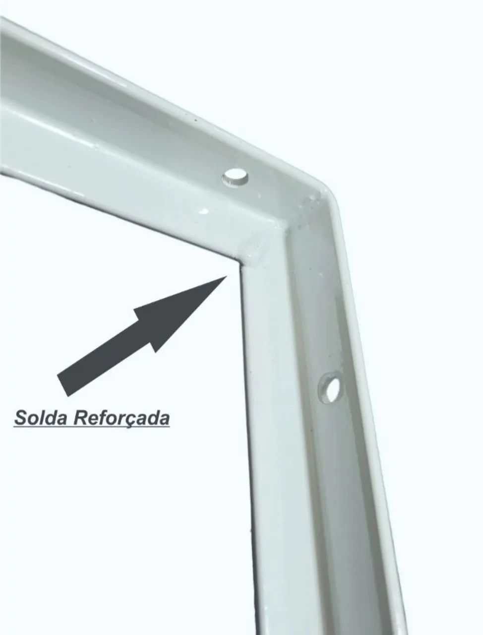Par de Mão Francesa 50cm Branco - Foto 4
