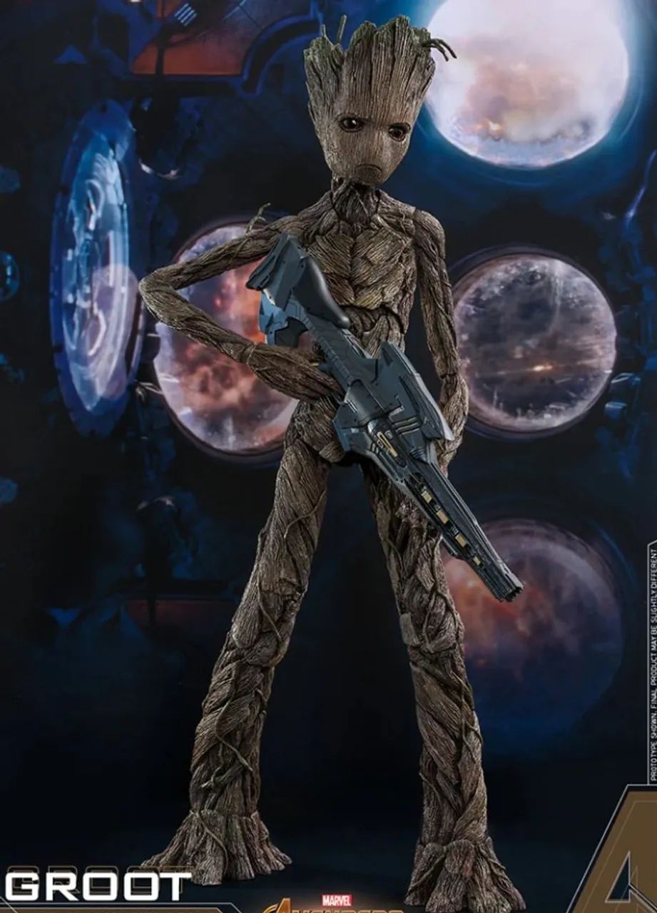Groot - HOT TOYS Avengers: Infinity War - MARVEL THOR CAPITÃO AMERICA - Foto 3