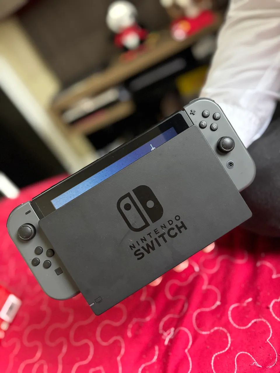 Nintendo Switch Cinza - Completo - Consoles de Vídeo Game - Raiz