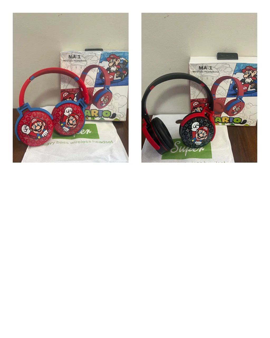 Headfone infantil  Super Mário novo - Foto 2