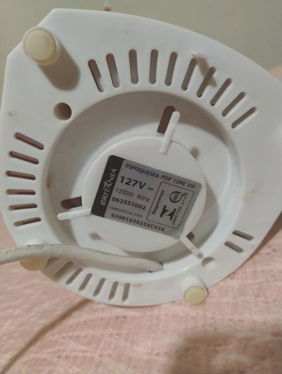 Pipoqueira Pop Time Britânia - COM DEFEITO! - Foto 5