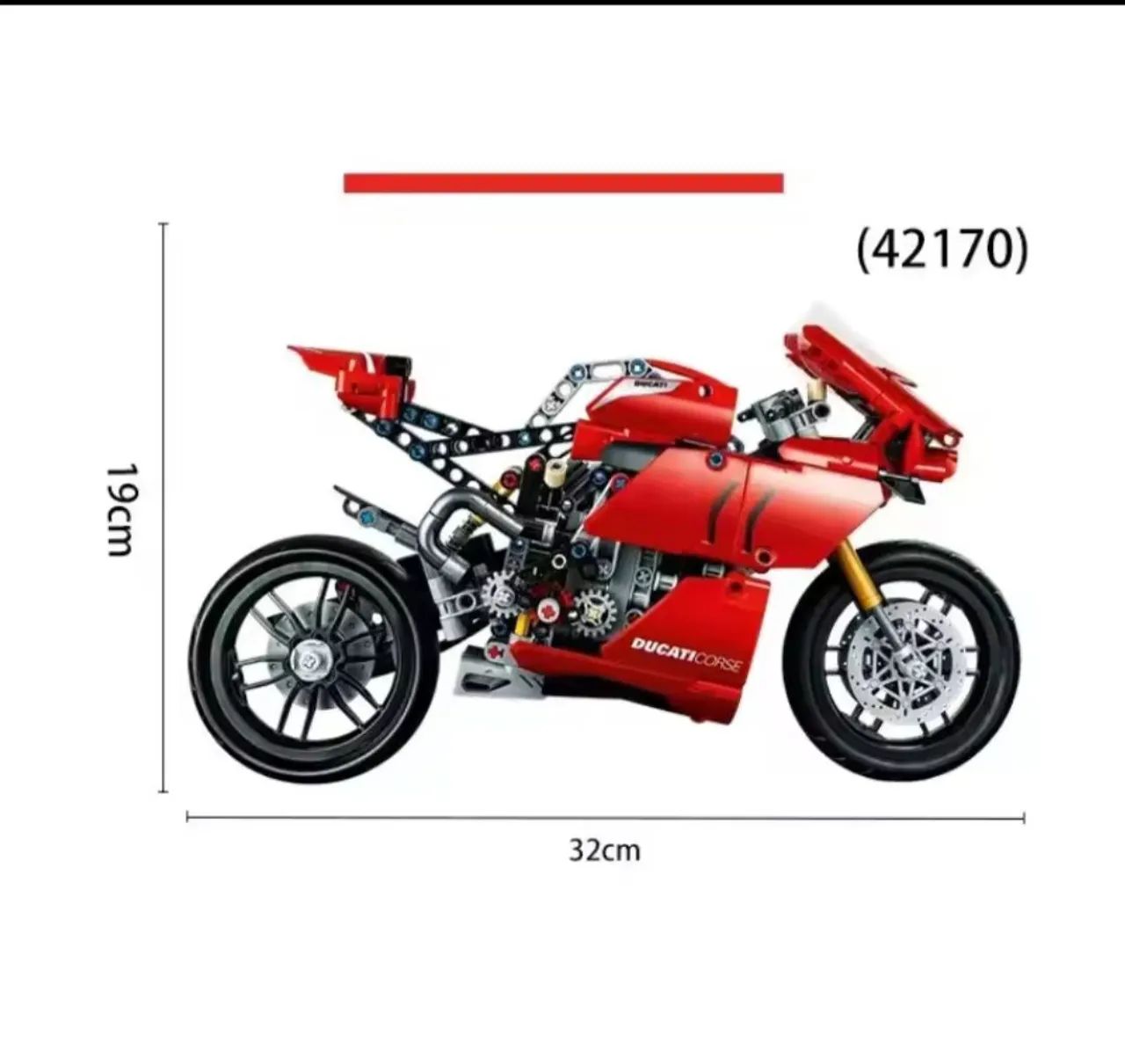 Moto Technic Ducati estilo Lego (646 peças) - Foto 2