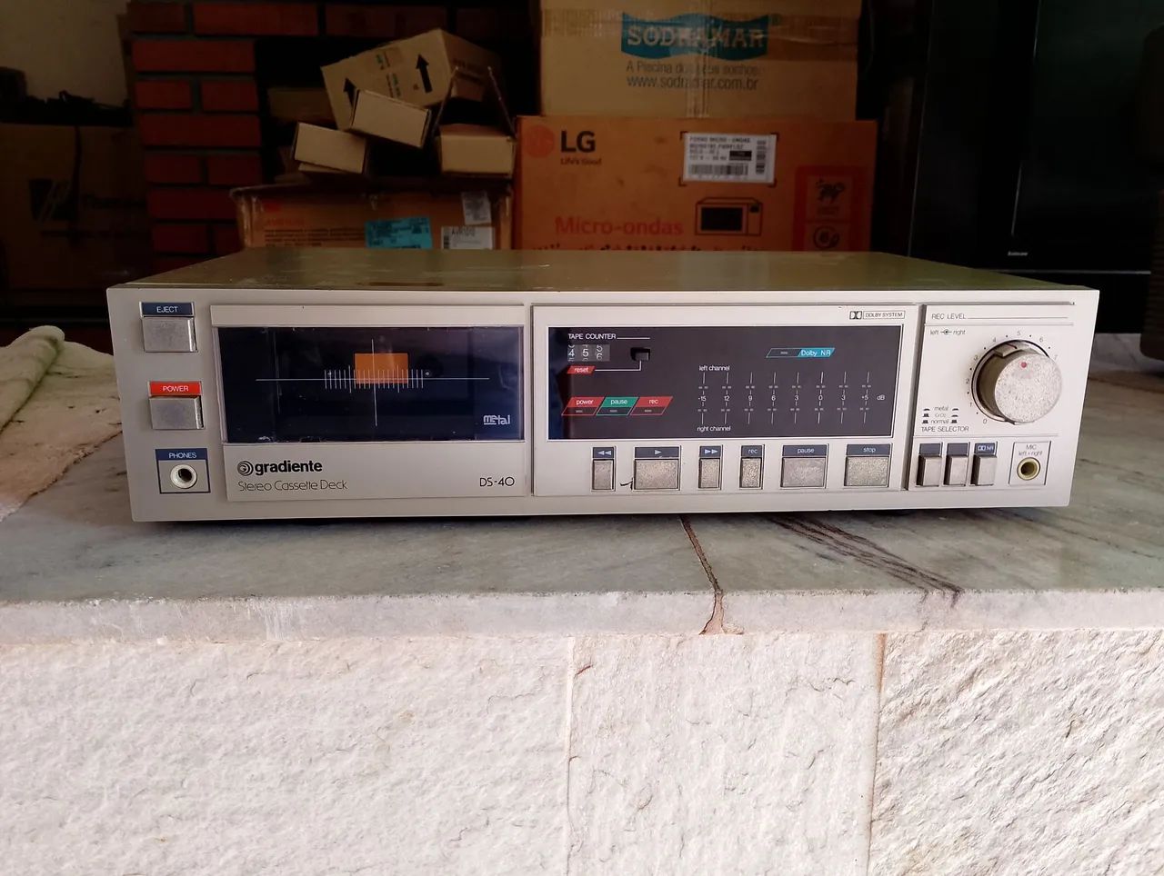 Vendo tape deck gradiente modelo ds 40 com dolby 