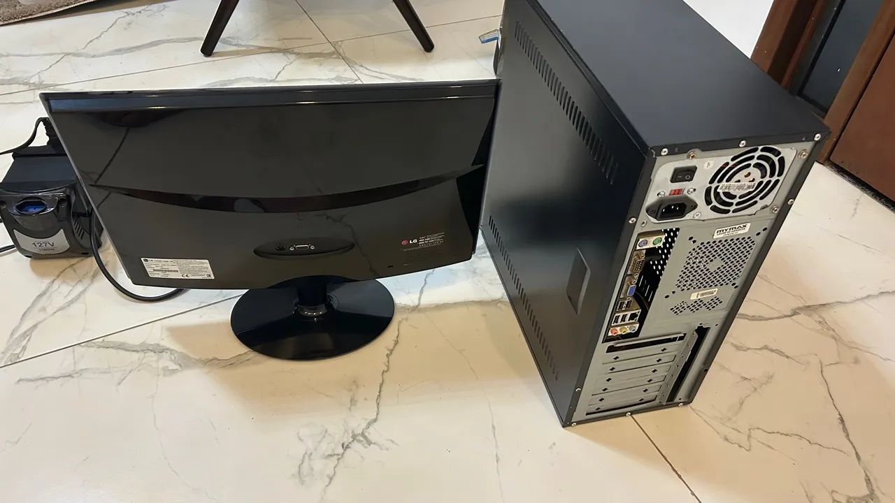 Computador + tela LG + teclado + transformador 220V, 1500W - Foto 5