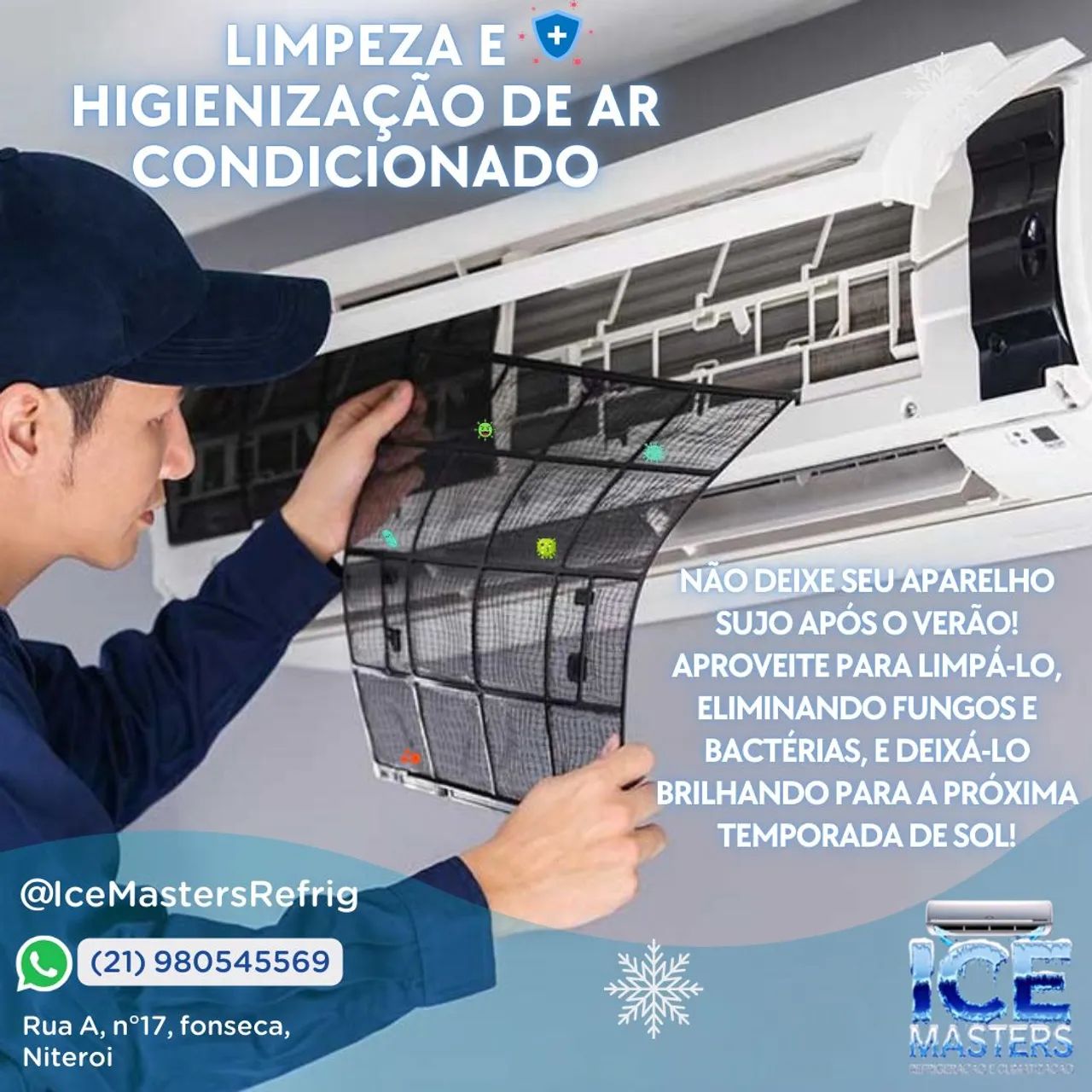 Manutenção, Limpeza e Higienização de Ar Condicionado Split e Acj - Foto 2