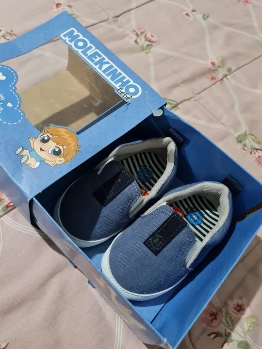 Tênis Bebê Azul - Tamanho 05 - Foto 3