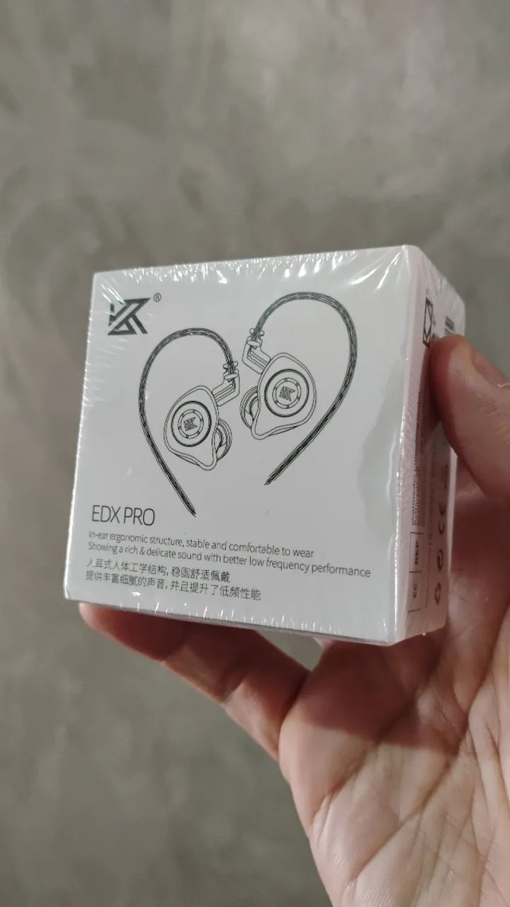 Fone de Ouvido KZ EDX Pro sem Microfone - Preto - Lacrado - Novo - Foto 2