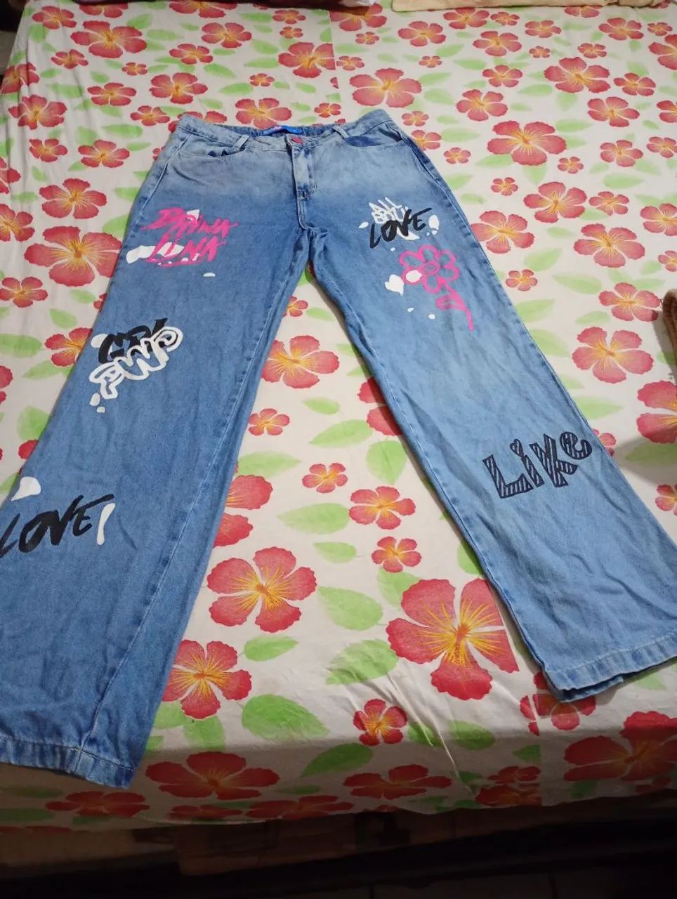 Calça jeans tamanho 16 anos