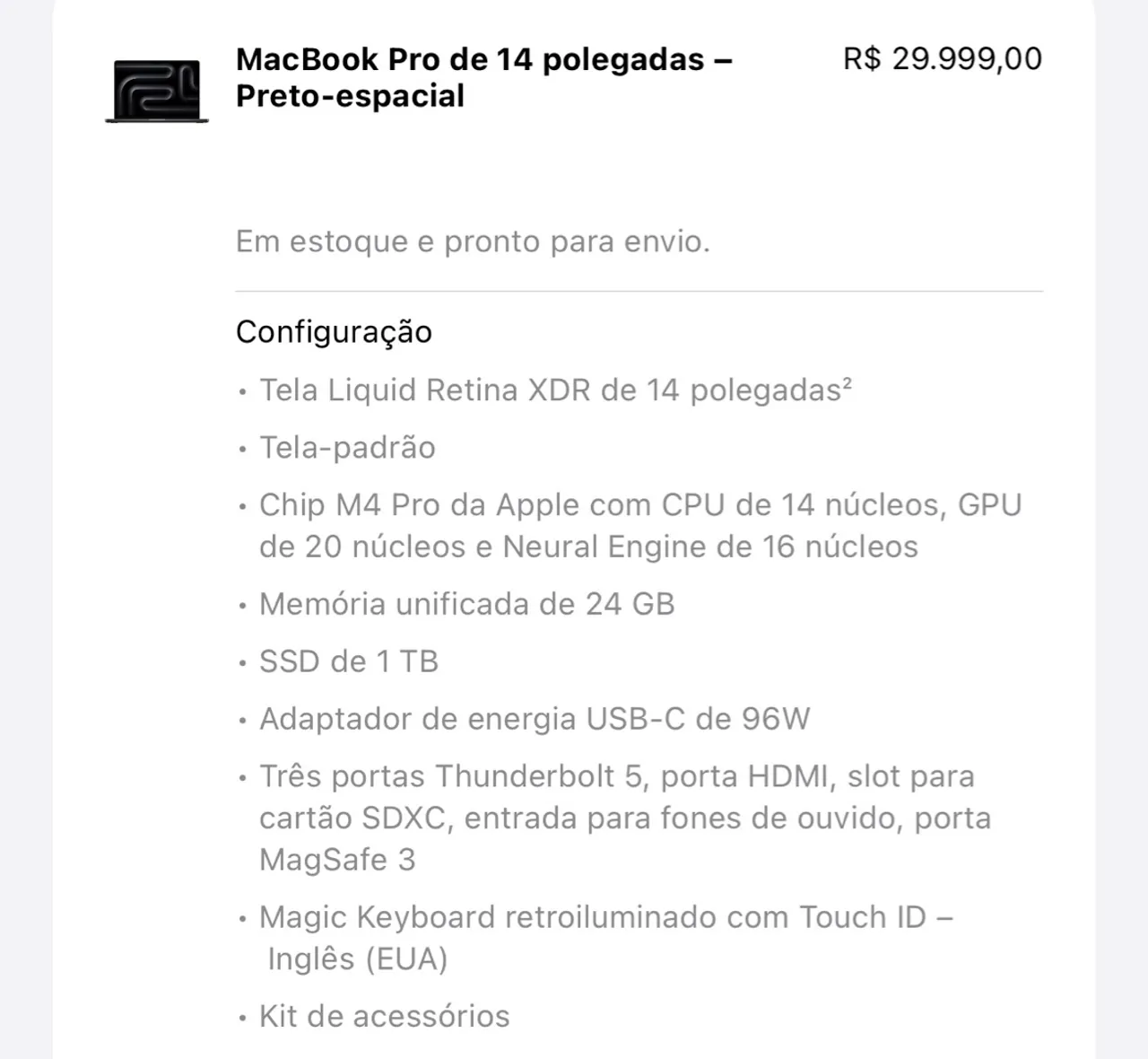 MacBook Pro M4 Pro!