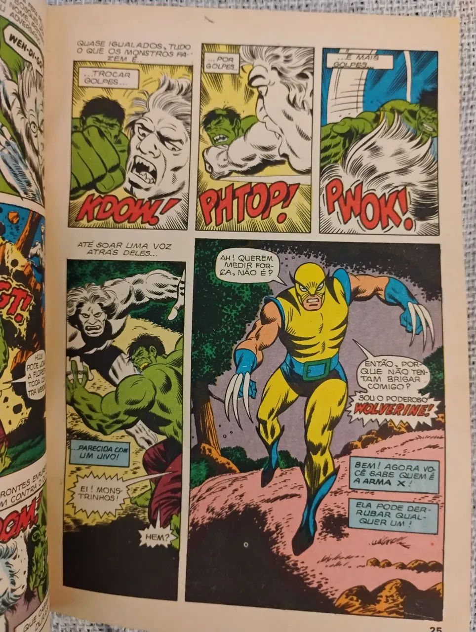 O INCRÍVEL HULK n°22 (10/1980) RGE / 1ª APARIÇÃO DO WOLVERINE NO BRASIL!!! - Foto 2