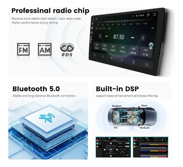 1 Dvd Estéreo Automotivo 4g+64g 6,2 Ips Android Universal Ca - Foto 2